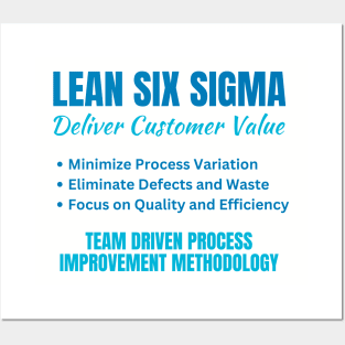 Lean Six Sigma - Delivery Customer Value Posters and Art